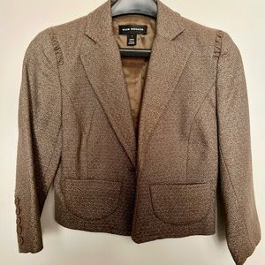 Club Monaco blazer- gold metallic. sz 4